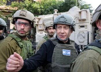 El primer ministro israelí, Benjamin Netanyahu, visita el norte de Gaza, el lunes 25 de diciembre de 2023. Imagen ilustrativa.