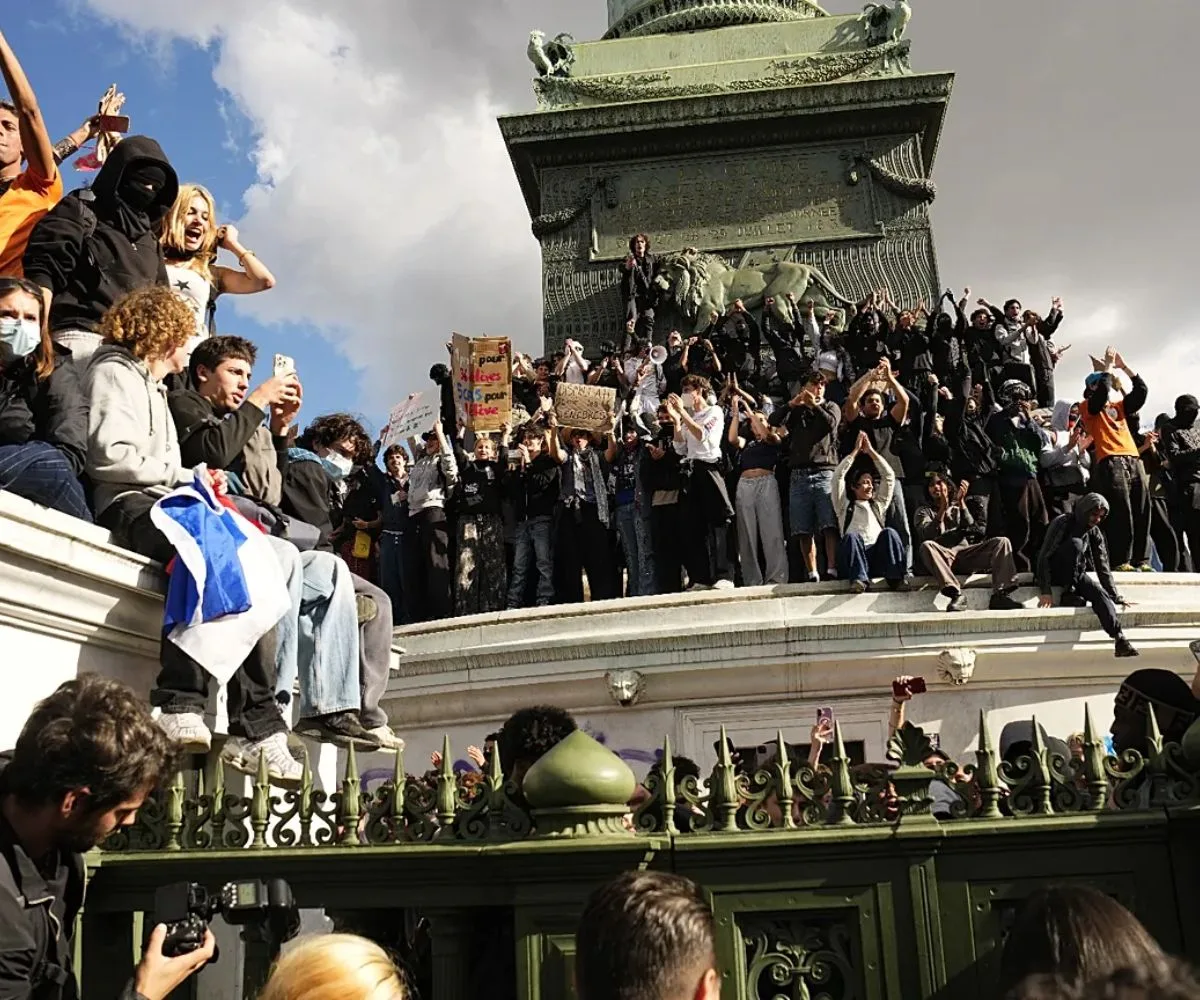 Jornada de protestas estudiantiles en Francia