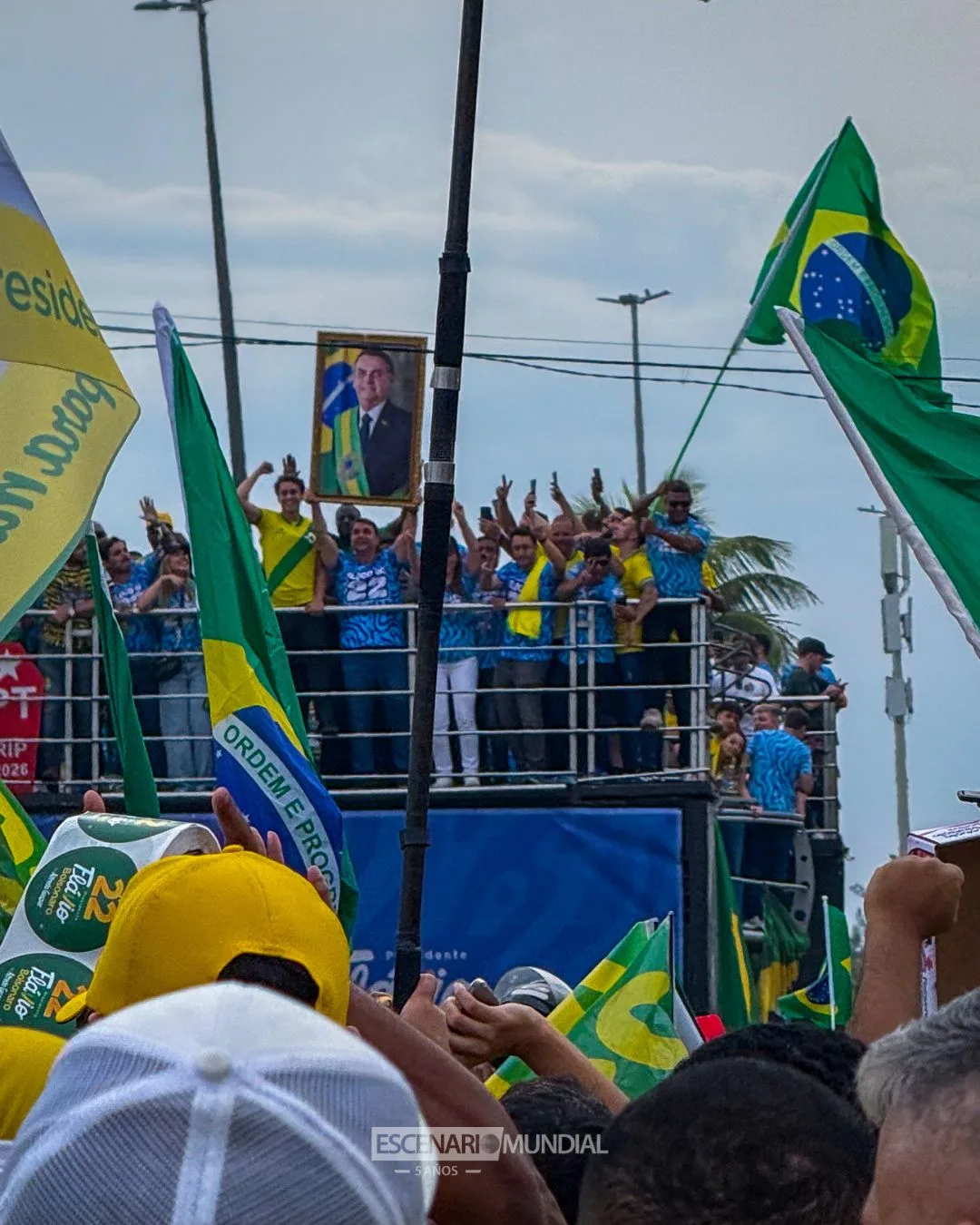 Flavio Bolsonaro y Lula da Silva cerraron su campaña en distintos puntos de Brasil. Crédito: Bruno Diforti / Escenario Mundial