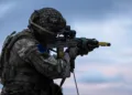 Ejercicios militares en las Islas Malvinas. Crédito: The Times