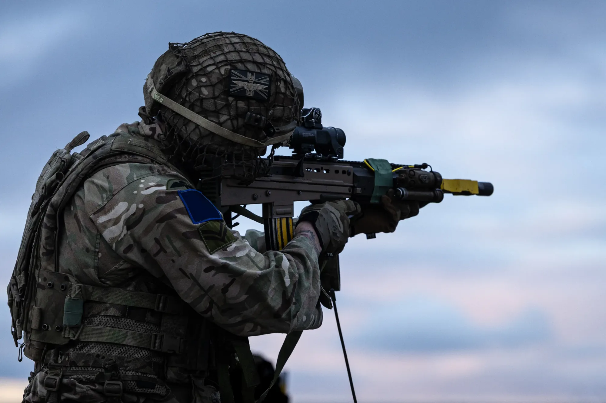 Ejercicios militares en las Islas Malvinas. Crédito: The Times