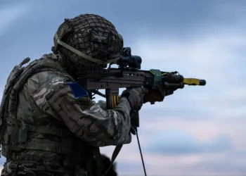 Ejercicios militares en las Islas Malvinas. Crédito: The Times
