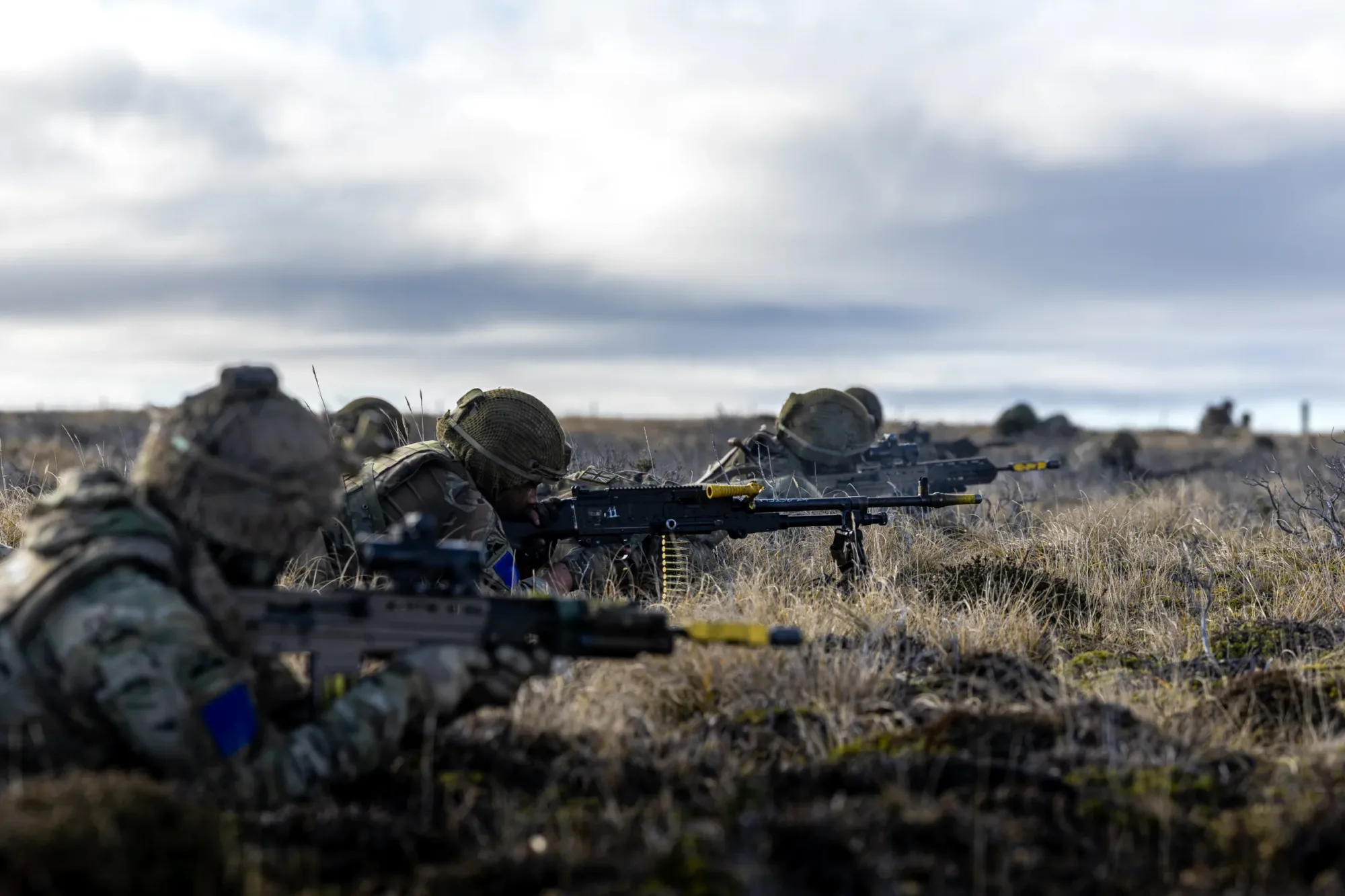 Ejercicios militares en las Islas Malvinas. Crédito: The Times